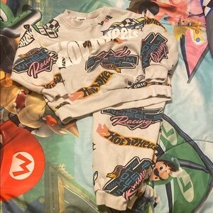 Hot Wheels Graphic Sweatshirt and Pants Set